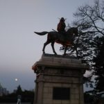 仙台城本丸の伊達政宗騎馬像